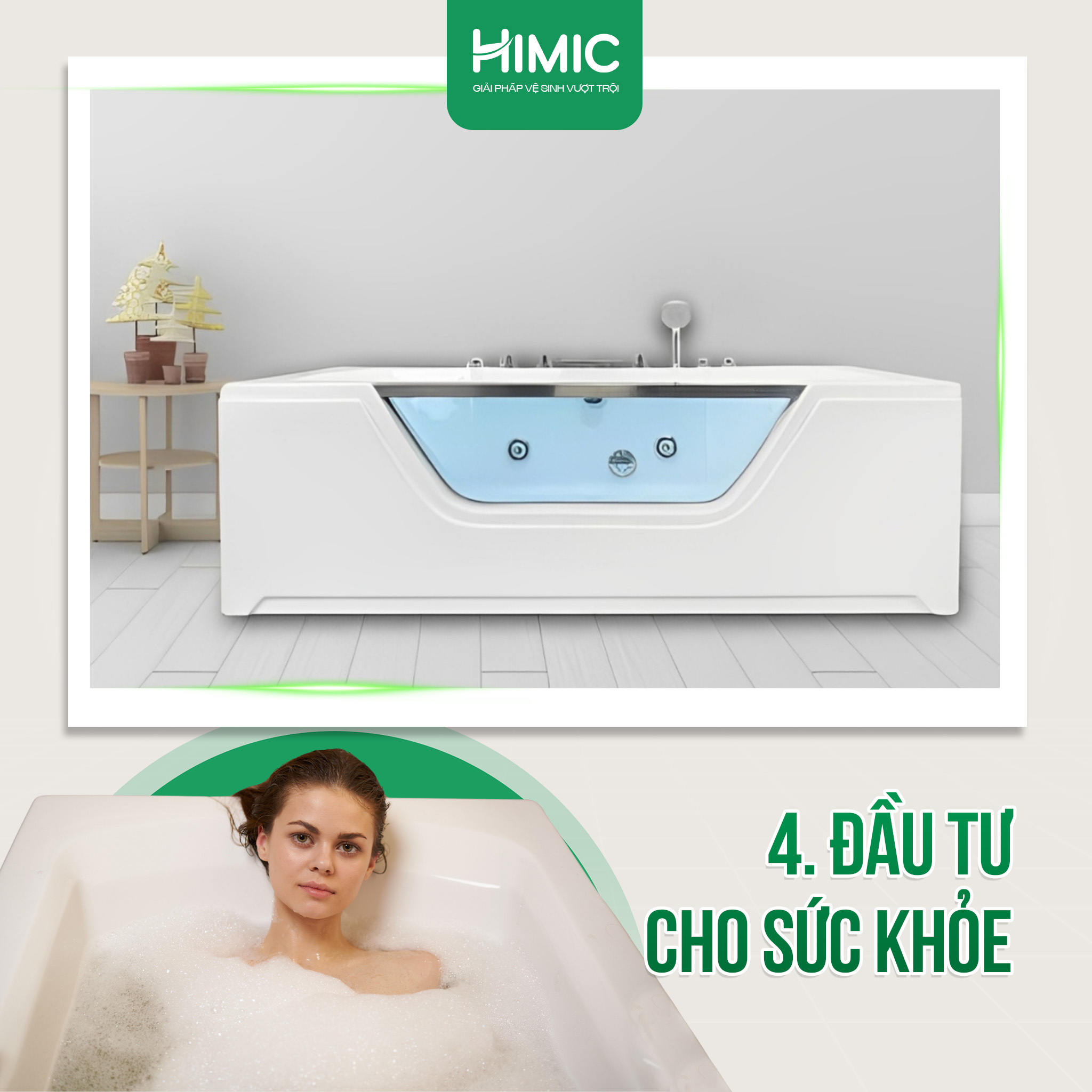 Đầu tư bồn tắm Massage là đầu tư cho sức khỏe