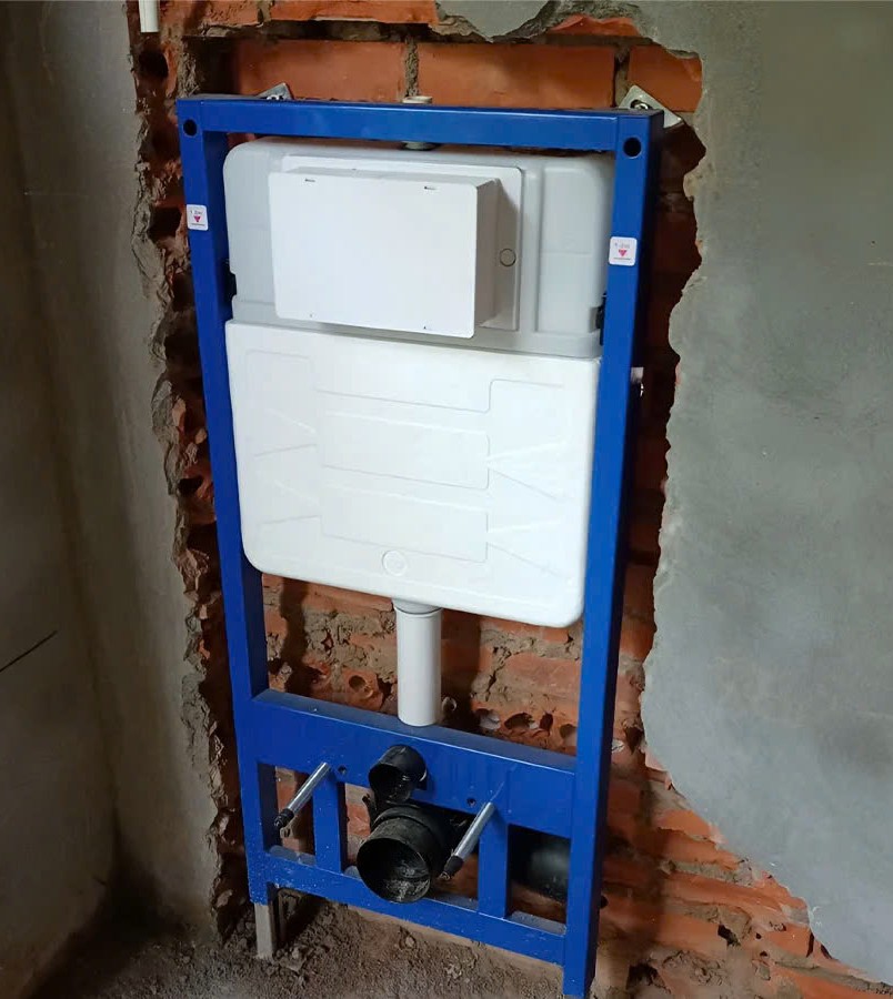 Lắp đặt két nước âm tường