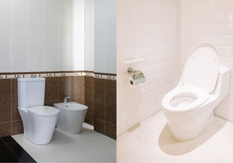 So sánh chi tiết về bồn cấu 1 khối và bồn cầu 2 khối