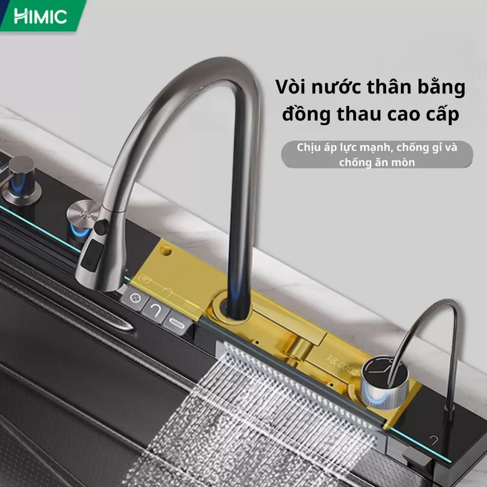 Chậu rửa bát thông minh 5 phím HIMIC HM 7546