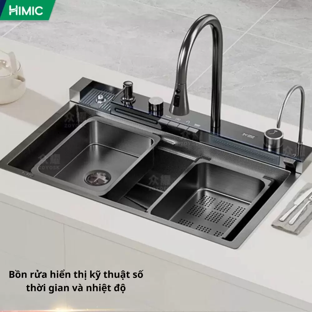 Chậu rửa bát thông minh 5 phím HIMIC HM 7546