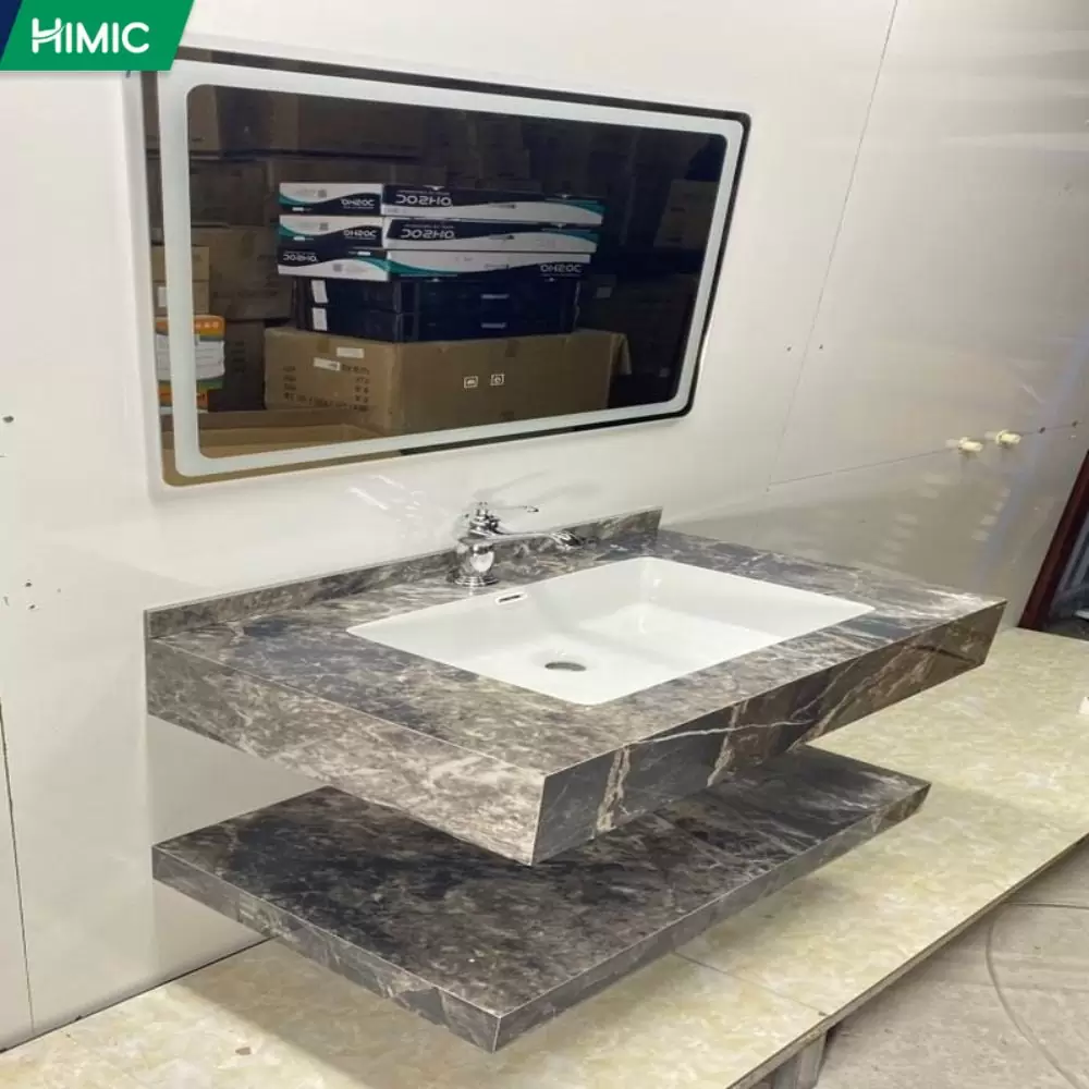 Bàn đá lavabo tràn viền HM7080-7