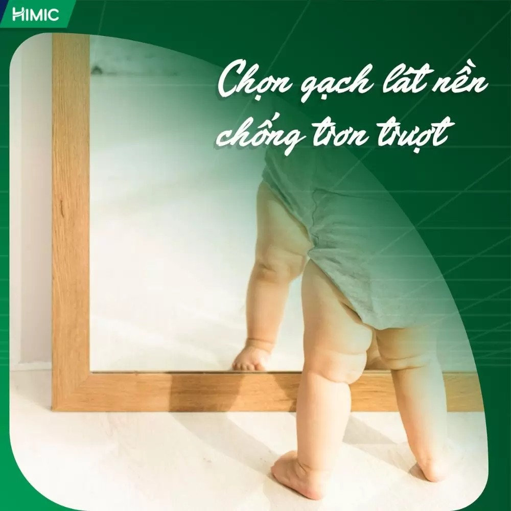 Chọn gạch men chống trơn trượt